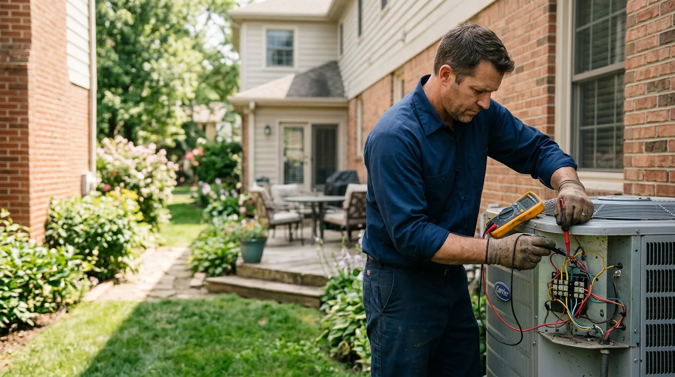 HVAC technician working near Mineral, CA